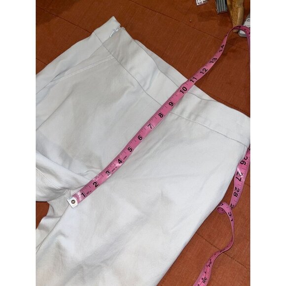 Spanx White Womens cropped  Pants Size small  Cotton - Picture 6 of 9